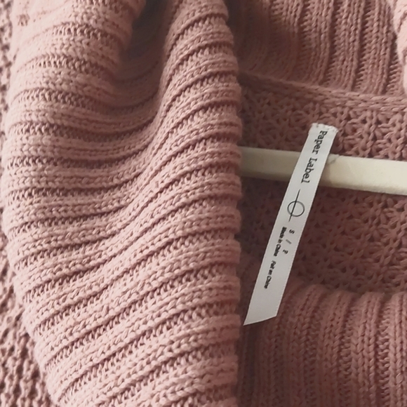 Paper Label knit cowl neck sweater 100 organic cotton Size S - Picture 3 of 5